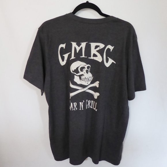 GAS MONKEY GARAGE BRAND GAS MONKEY BAR & GRILL MENS GRAY T-SHIRT (SIZE XL) NEW - Picture 3 of 5